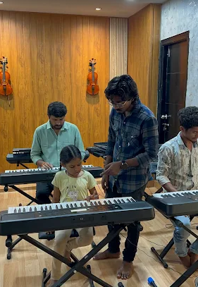 Students Learning Music
