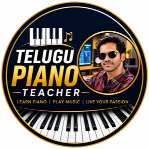 Telugu Piano Teacher YouTube channel logo